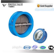 Ductile wafer butterfly valve for cement bronze spring check valve